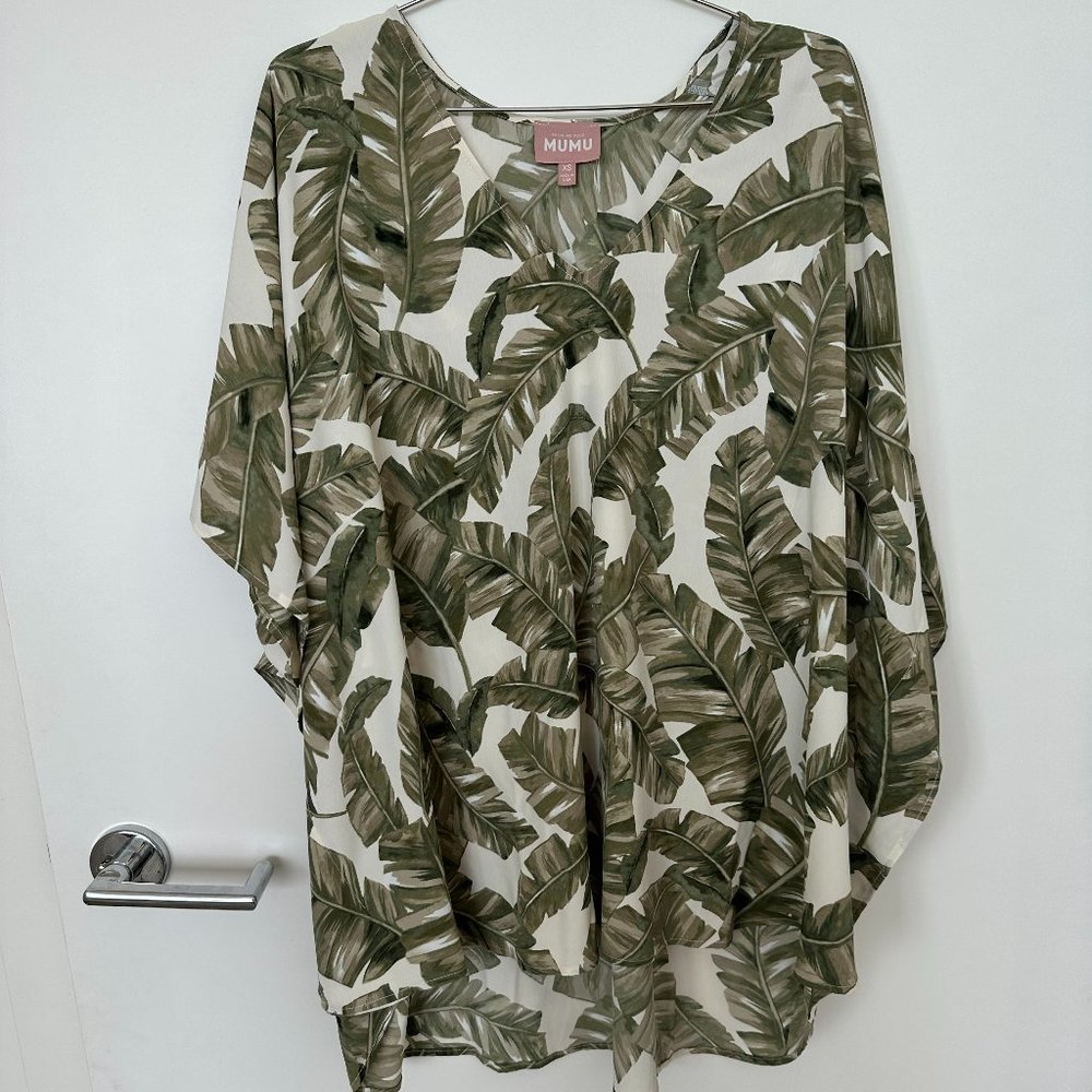 Show Me Your Mumu Beach Coverup Peta Tunic - XS - Palm
